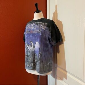 Led Zeppelin Men’s Liquid Blue‎ Tie Dye Band Tee